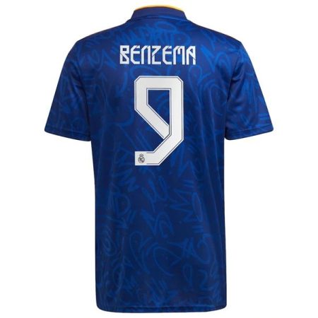 Camisola Real Madrid Karim Benzema 9 Alternativa 2021 2022